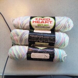 Red Heart Multicolor Sport Yarn vintage lullaby